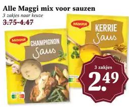 Coop Alle Maggi mix voor sauzen aanbieding