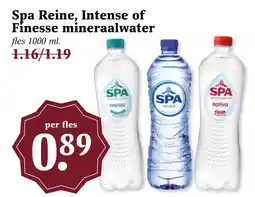 Coop Spa Reine, Intense of Finesse mineraalwater aanbieding