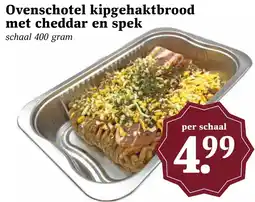 Coop Ovenschotel kipgehaktbrood met cheddar en spek aanbieding
