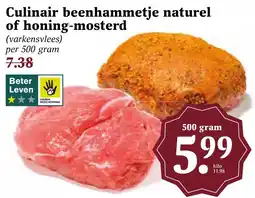 Coop Culinair beenhammetje naturel of honing-mosterd aanbieding