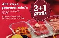 Coop Alle vlees gourmet mini's aanbieding