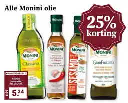 Coop Alle Monini olie aanbieding