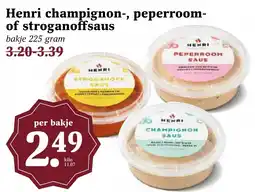Coop Henri champignon-, peperroom- of stroganoffsaus aanbieding