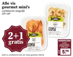 Coop Alle vis gourmet mini's aanbieding