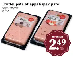 Coop Truffel paté of appel/spek paté aanbieding