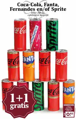 Coop Coca-Cola, Fanta, Fernandes en/of Sprite aanbieding