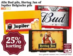 Coop Alle Bud pils, Hertog Jan of Jupiler Belgische pils aanbieding