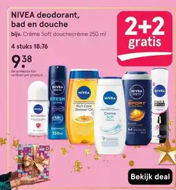 Etos NIVEA deodorant, bad en douche aanbieding