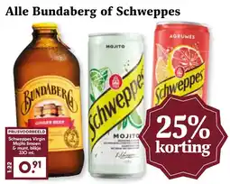 Coop Alle Bundaberg of Schweppes aanbieding