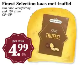 Coop Finest Selection kaas met truffel aanbieding