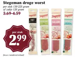 Coop Stegeman droge worst aanbieding