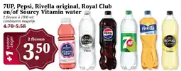 Coop 7UP, Pepsi, Rivella original, Royal Club en/of Sourcy Vitamin water aanbieding