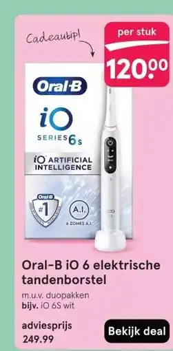 Etos Oral-B IO 6 elektrische tandenborstel aanbieding