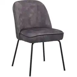 Budget Home Store Eetkamerstoel Laura Antraciet aanbieding