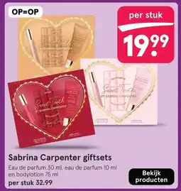 Etos Sabrina Carpenter giftsets aanbieding
