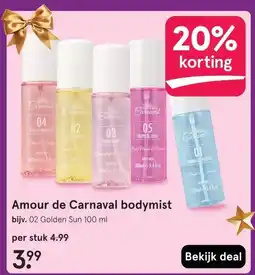 Etos Amour de Carnaval bodymist aanbieding