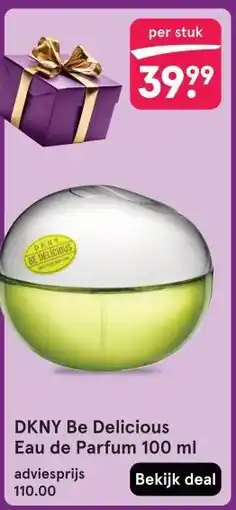 Etos DKNY Be Delicious Eau de Parfum 100 ml aanbieding