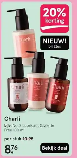 Etos Charli aanbieding