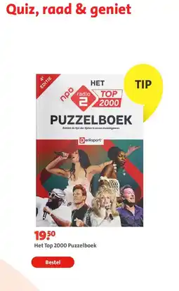 Bruna Het Top 2000 Puzzelboek aanbieding