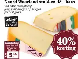 Boon`s Markt Noord Waarland stukken 48+ kaas aanbieding
