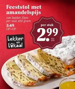 Boon`s Markt Feeststol met amandelspijs aanbieding