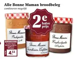 Boon`s Markt Alle Bonne Maman broodbeleg aanbieding
