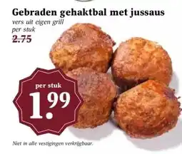 Boon`s Markt Gebraden gehaktbal met jussaus aanbieding