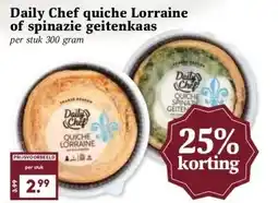 Boon`s Markt Daily Chef quiche Lorraine of spinazie geitenkaas aanbieding