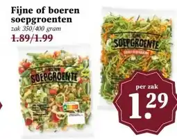 Boon`s Markt Fijne of boeren soepgroenten aanbieding