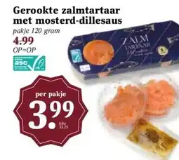 Boon`s Markt Gerookte zalmtartaar met mosterd-dillesaus aanbieding