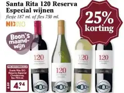 Boon`s Markt Santa Rita 120 Reserva Especial wijnen aanbieding