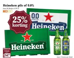 Boon`s Markt Heineken pils of 0.0% aanbieding