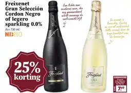 Boon`s Markt Freixenet Gran Selección Cordon Negro of legero sparkling 0.0% aanbieding