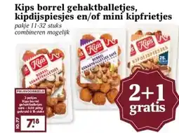 Boon`s Markt Kips borrel gehaktballetjes, kipdijspiesjes en/of mini kipfrietjes aanbieding