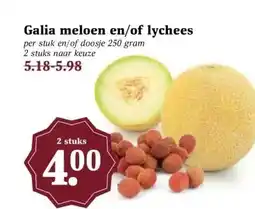 Boon`s Markt Galia meloen en/of lychees aanbieding