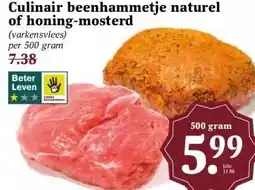 Boon`s Markt Culinair beenhammetje naturel of honing-mosterd aanbieding