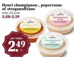 Boon`s Markt Henri champignon-, peperroom- of stroganoffsaus aanbieding