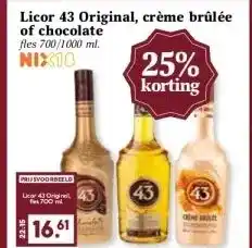 Boon`s Markt Licor 43 Original, crème brûlée of chocolate aanbieding