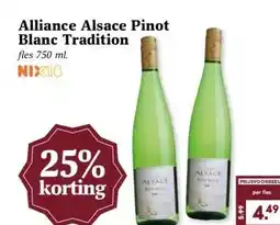Boon`s Markt Alliance Alsace Pinot Blanc Tradition aanbieding