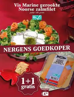 Boon`s Markt Vis Marine gerookte Noorse zalmfilet aanbieding