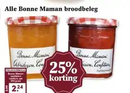 Boon`s Markt Alle Bonne Maman broodbeleg aanbieding