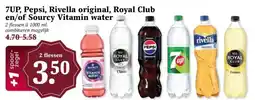 Boon`s Markt 7UP, Pepsi, Rivella original, Royal Club en/of Sourcy Vitamin water aanbieding