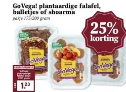 Boon`s Markt Go Vega! plantaardige falafel, balletjes of shoarma aanbieding