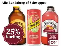 Boon`s Markt Alle Bundaberg of Schweppes aanbieding