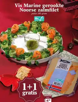 Boon`s Markt Vis Marine gerookte Noorse zalmfilet aanbieding