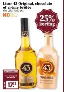 Boon`s Markt Licor 43 Original, chocolate of crème brulée aanbieding