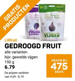 Ekoplaza Lilifruit Gedroogd Fruit aanbieding