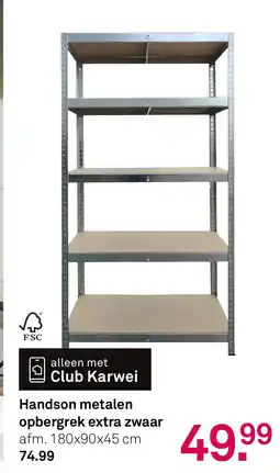 Karwei Handson metalen opbergrek extra zwaar aanbieding