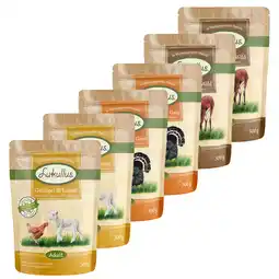 Zooplus 48x300g Maaltijdzakjes Mix: 4 x 1 & 4 x 2 Lukullus Hondenvoer aanbieding