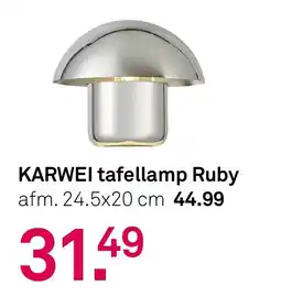 Karwei KARWEI tafellamp Ruby aanbieding